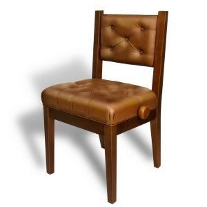 Piano Chair with Back Support Brown