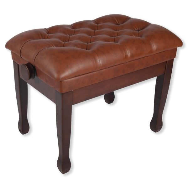 Walnut Wood Piano Bench Adjustable - Image 4