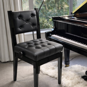 Adjustable Piano Bench with Back Support