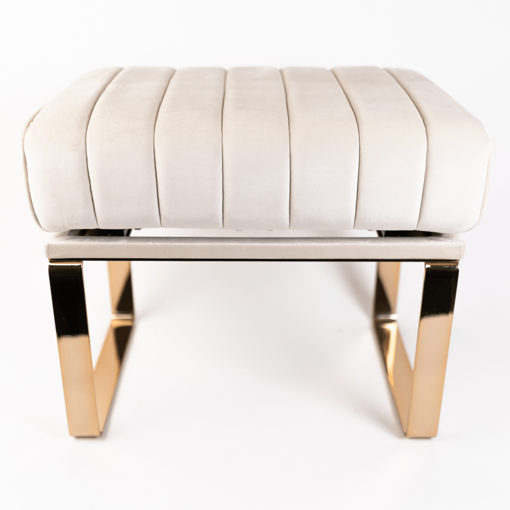 Kaunus Legend Gabriela luxury hydraulic piano bench - rose gold finish - Kaunus Design