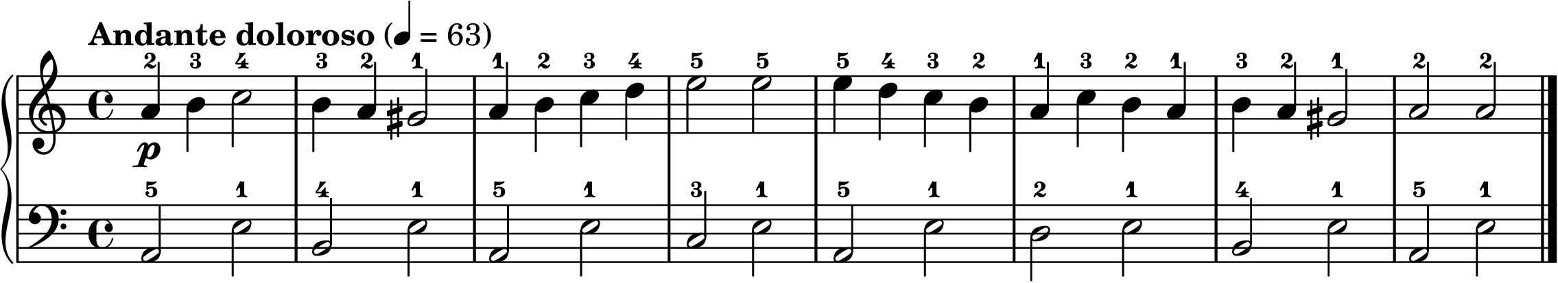 Aase's Death easy piano sheet music section A