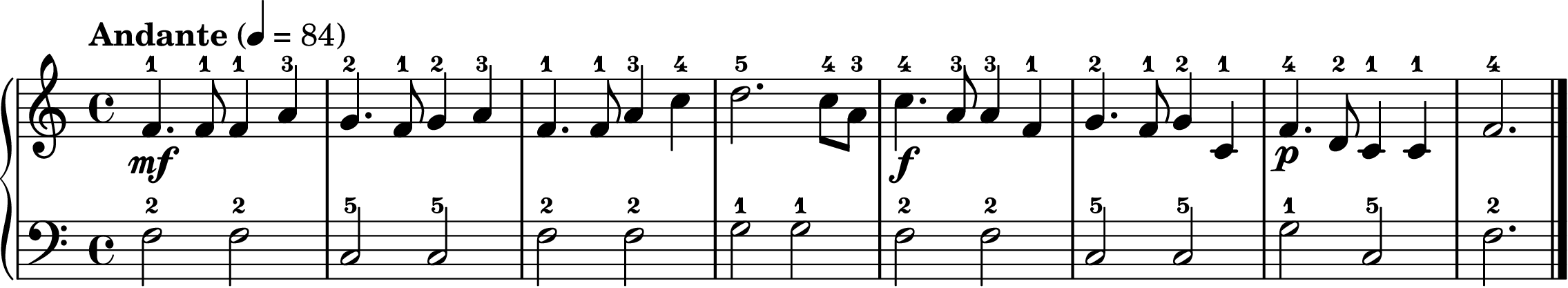 Auld Lang Syne easy piano sheet music section B