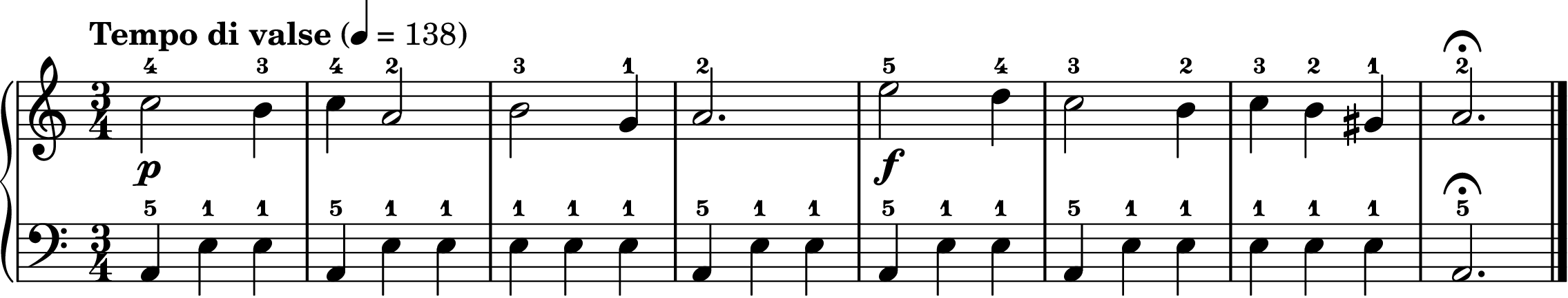 Danse Macabre easy piano sheet music section B