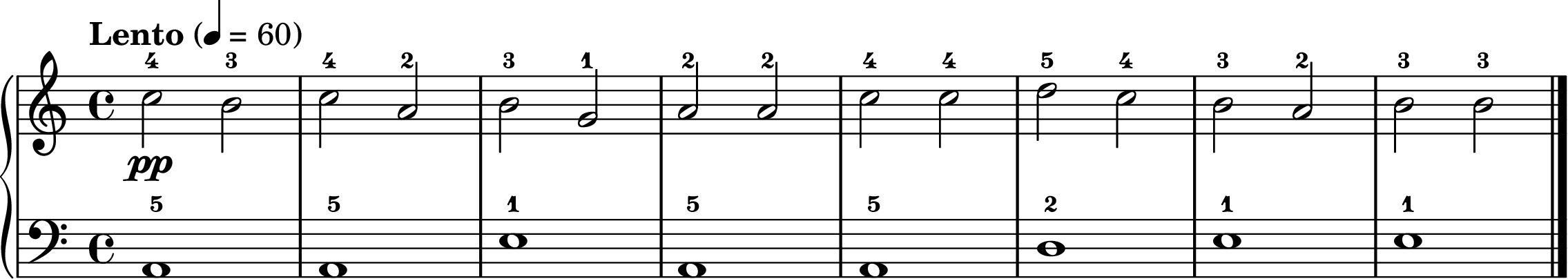 Dies Irae easy piano sheet music section A