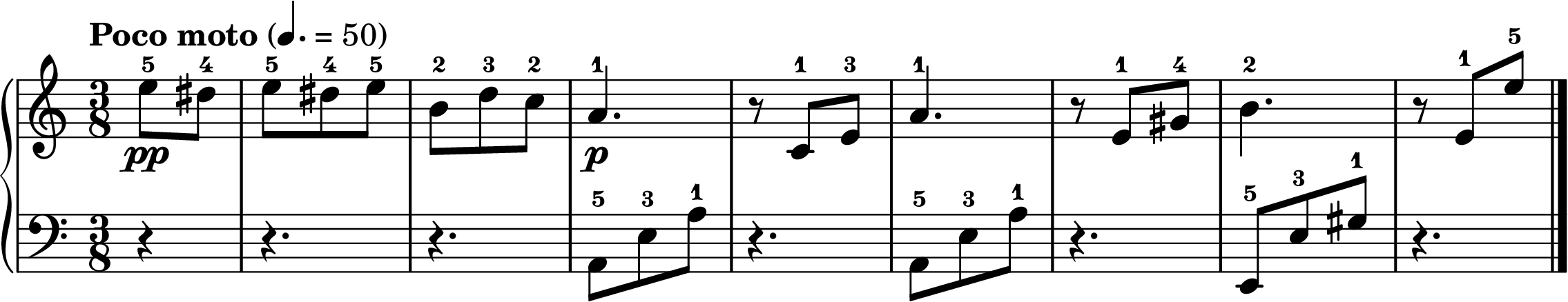 Für Elise easy piano sheet music section A