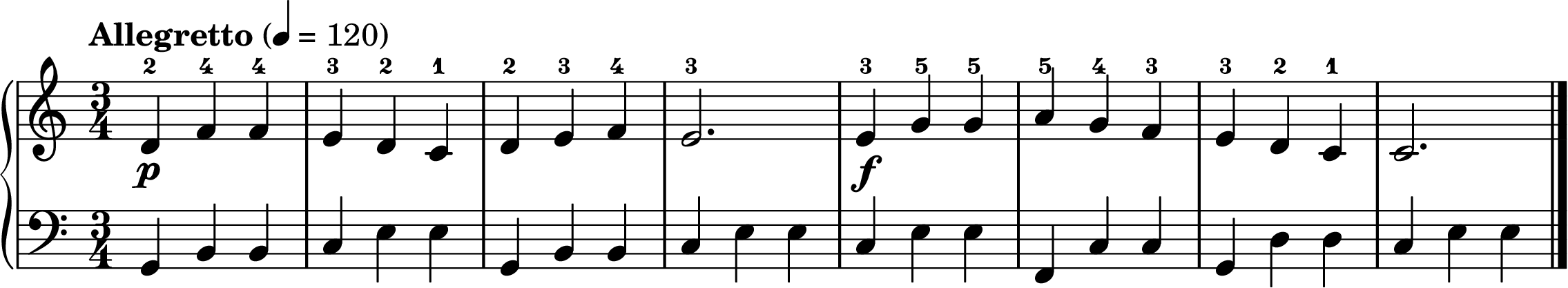 the German Dance easy piano sheet music section B