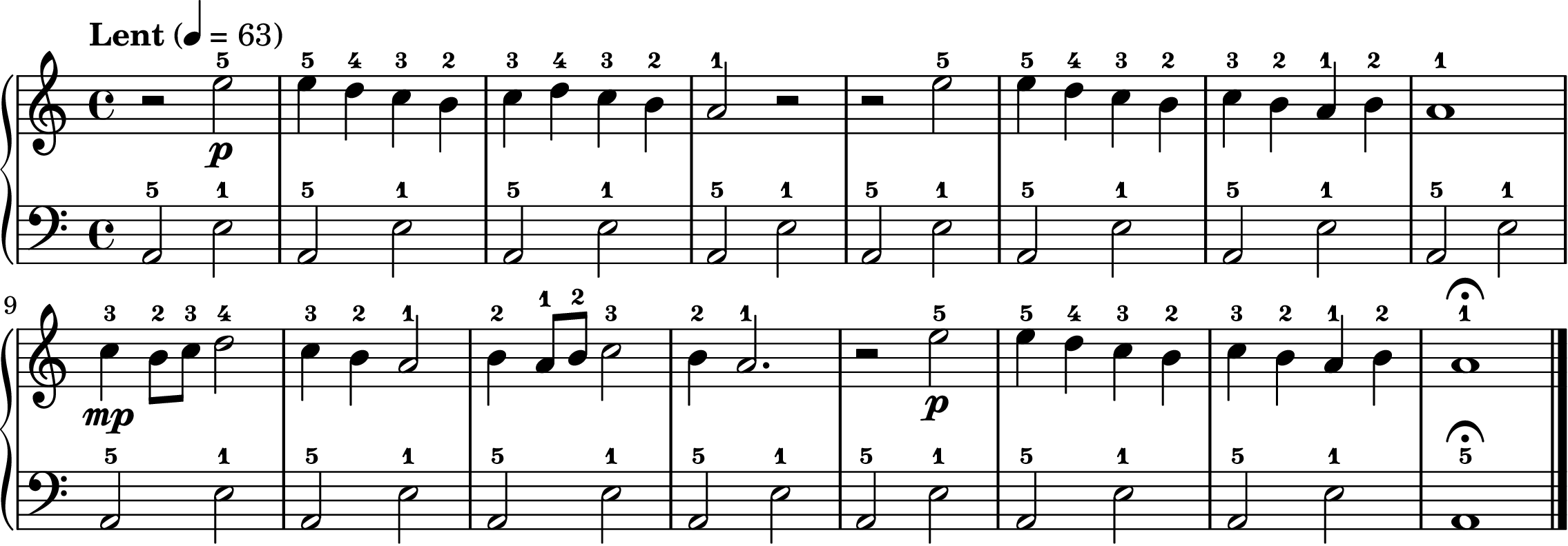 Gnossienne No. 1 easy piano sheet music full score