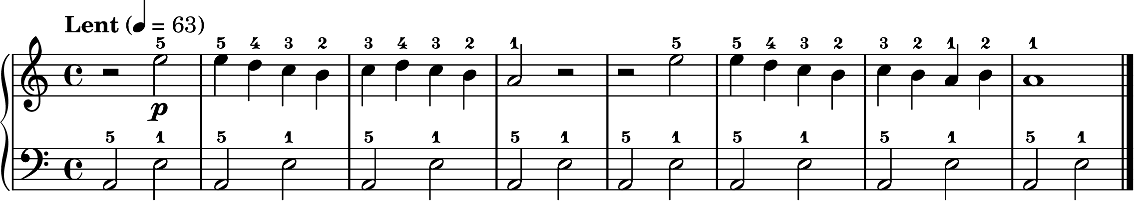 Gnossienne No. 1 easy piano sheet music section A