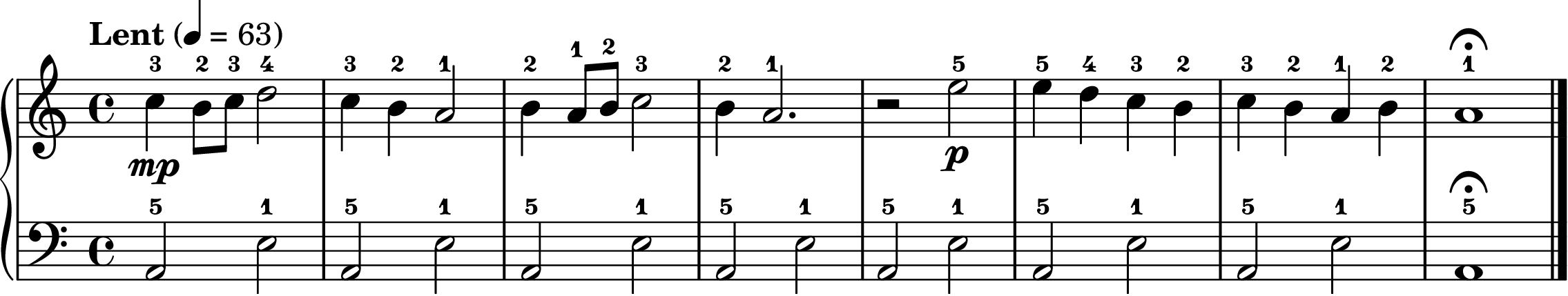 Gnossienne No. 1 easy piano sheet music section B