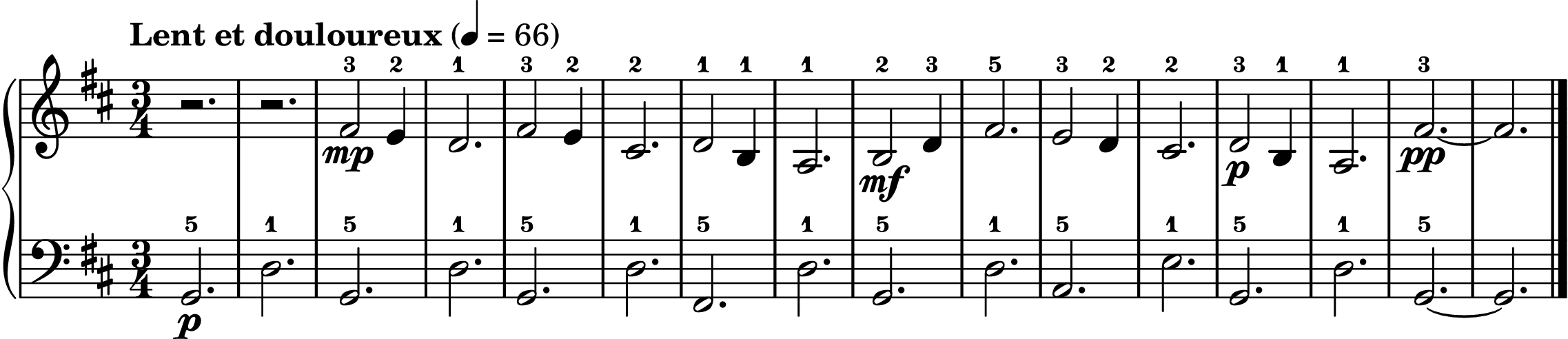Gymnopedie No. 1 easy piano sheet music full score