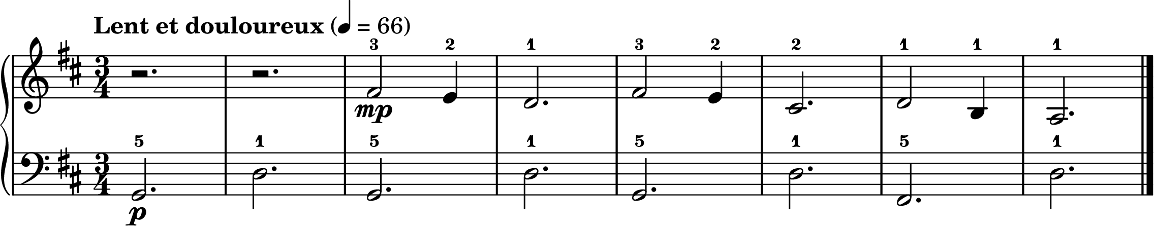 Gymnopedie No. 1 easy piano sheet music section A