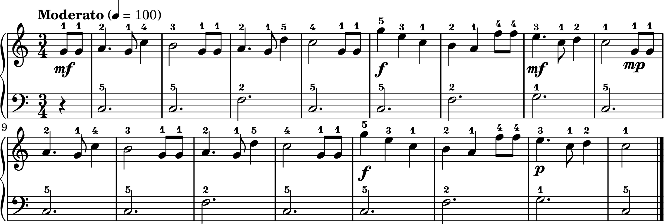 Happy Birthday easy piano sheet music full score