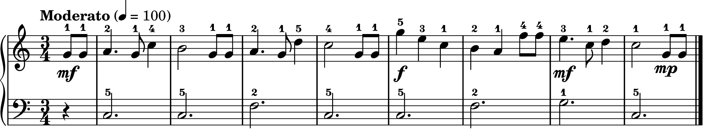 Happy Birthday easy piano sheet music section A