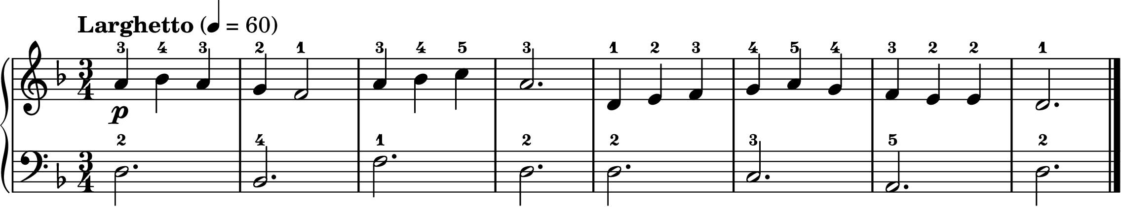 the Lacrimosa easy piano sheet music section A
