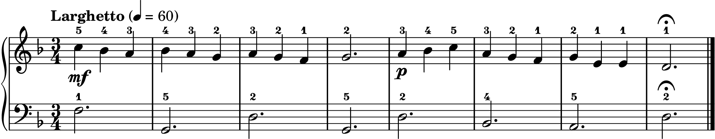 the Lacrimosa easy piano sheet music section B