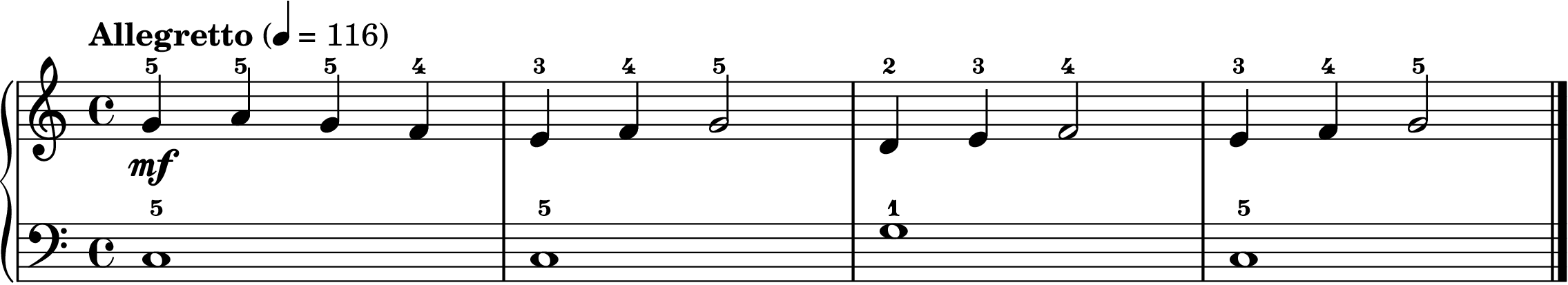 London Bridge easy piano sheet music section A