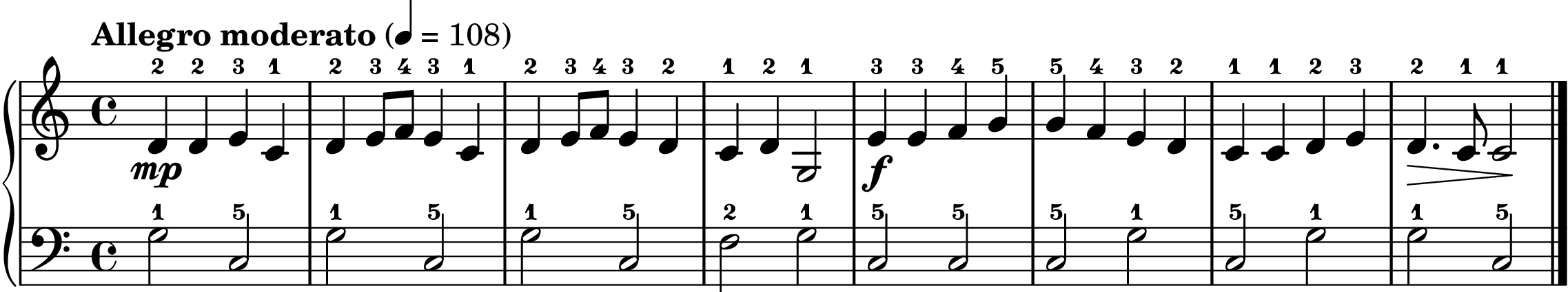 Ode to Joy easy piano sheet music section B