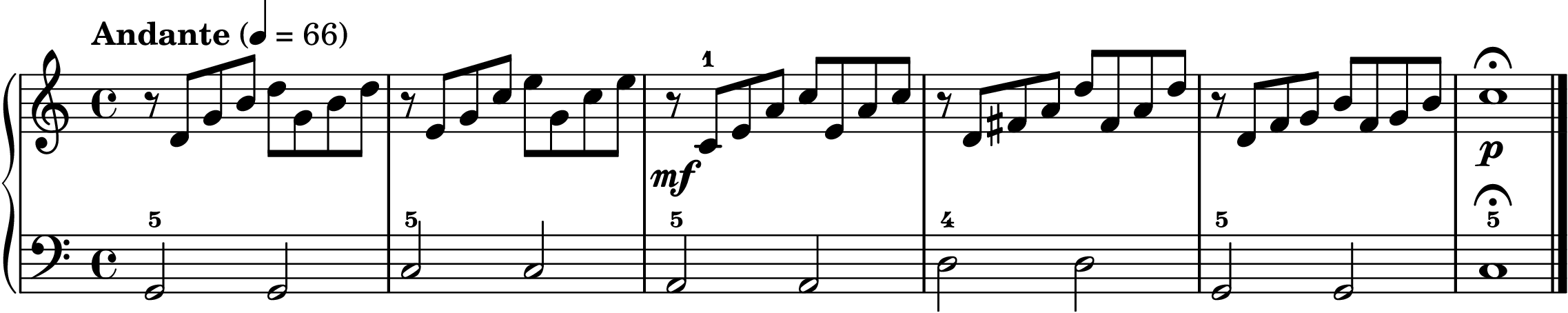 the Prelude in C easy piano sheet music section B
