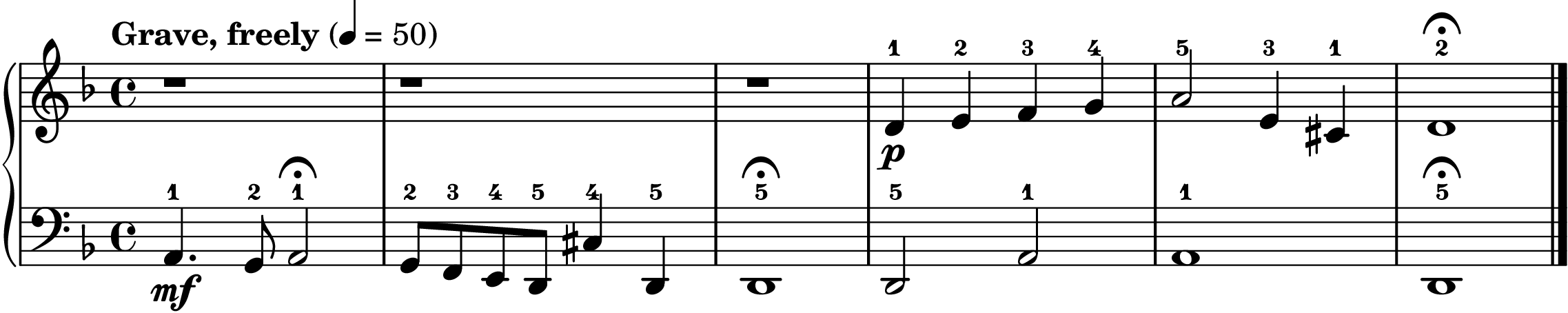 the Toccata in D minor easy piano sheet music section B
