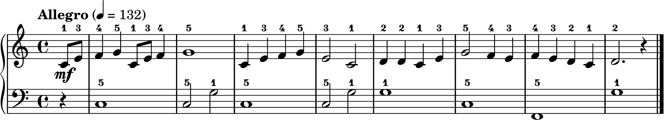 When the Saints easy piano sheet music section A
