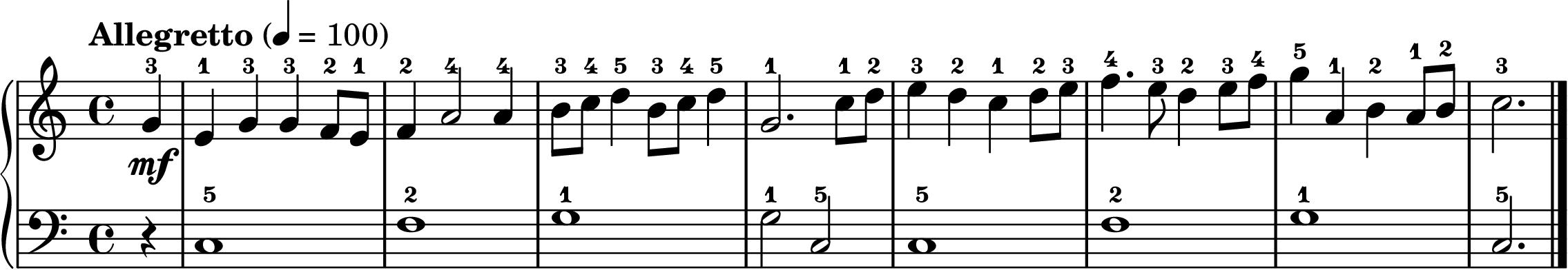 All Things Bright and Beautiful easy piano sheet music section B