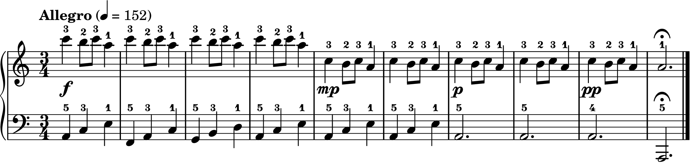 Carol of the Bells easy piano sheet music section B