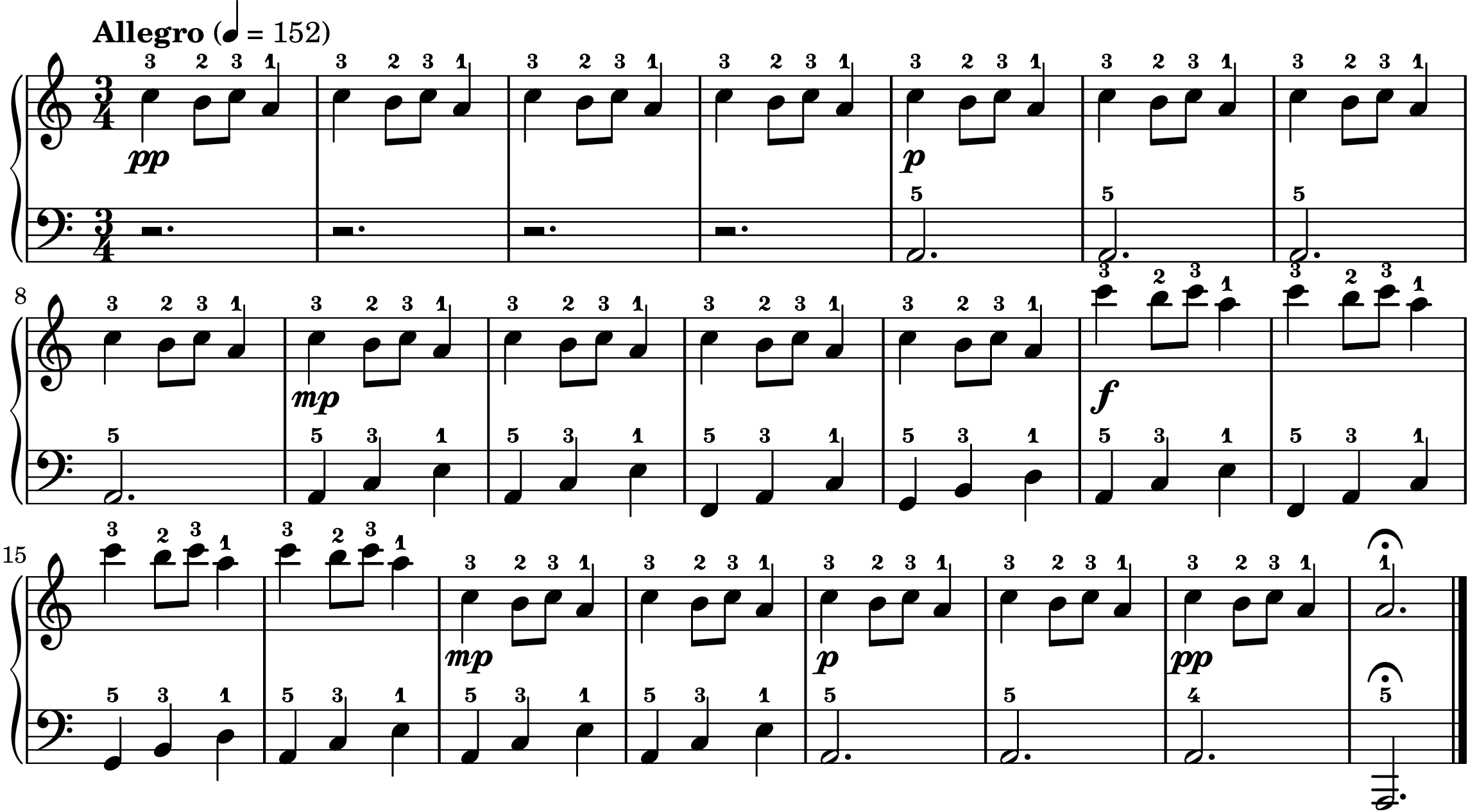 Carol of the Bells Shchedryk easy piano preview with single-note left hand