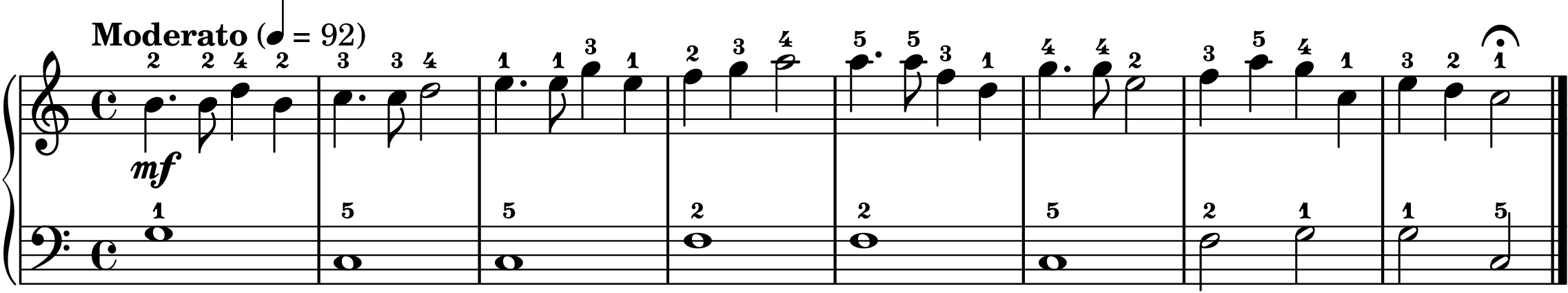 Come, Ye Thankful People, Come easy piano sheet music section B