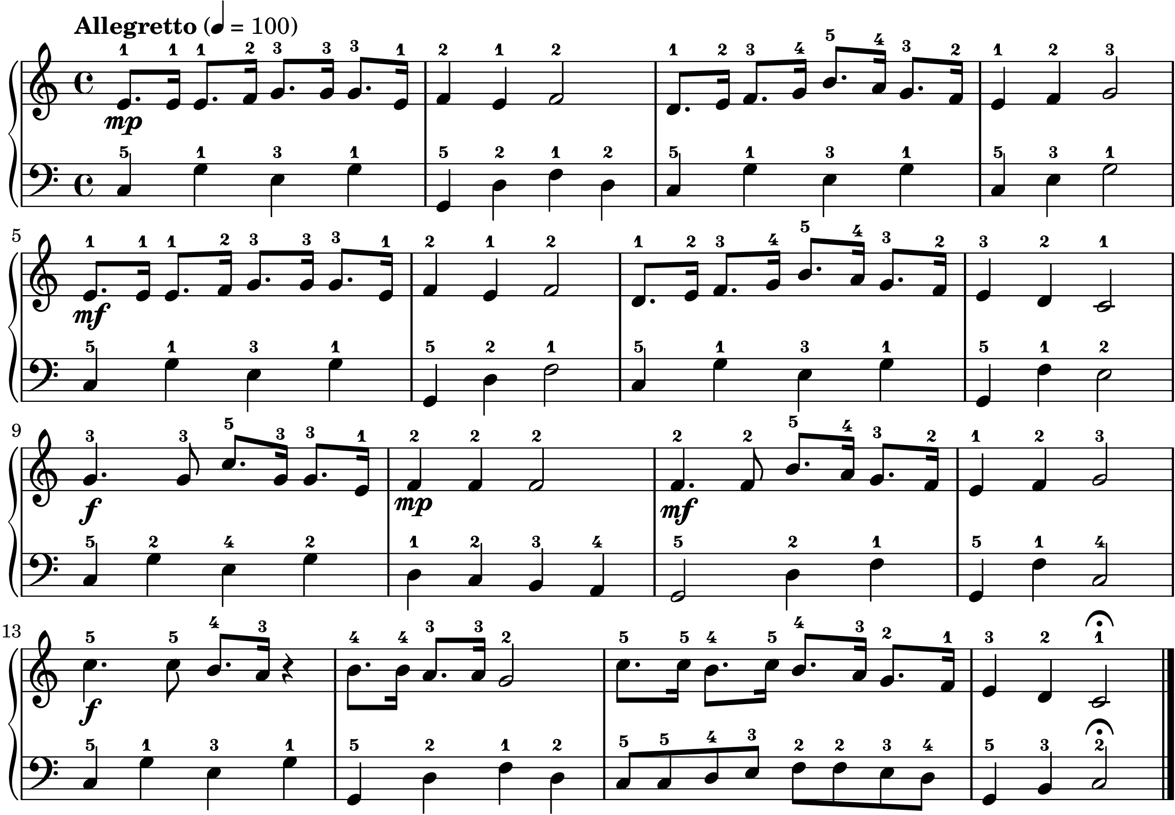 Count Your Blessings easy piano sheet music full score