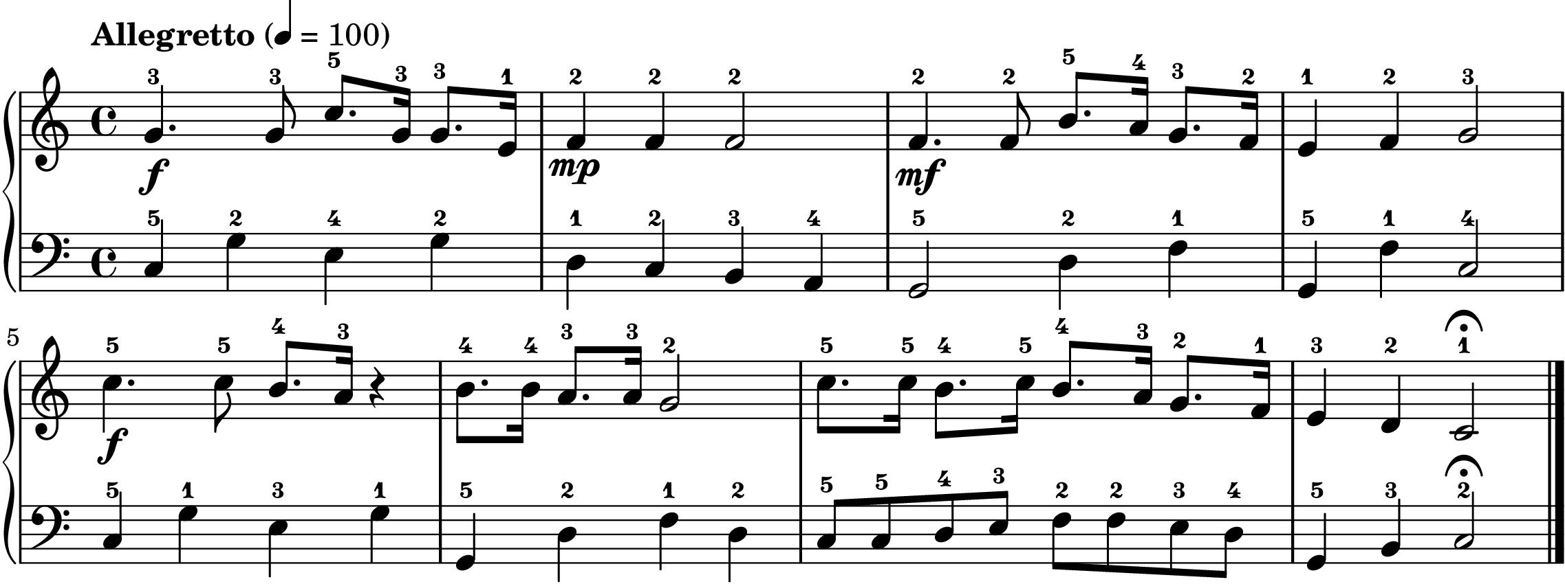 Count Your Blessings easy piano sheet music section B