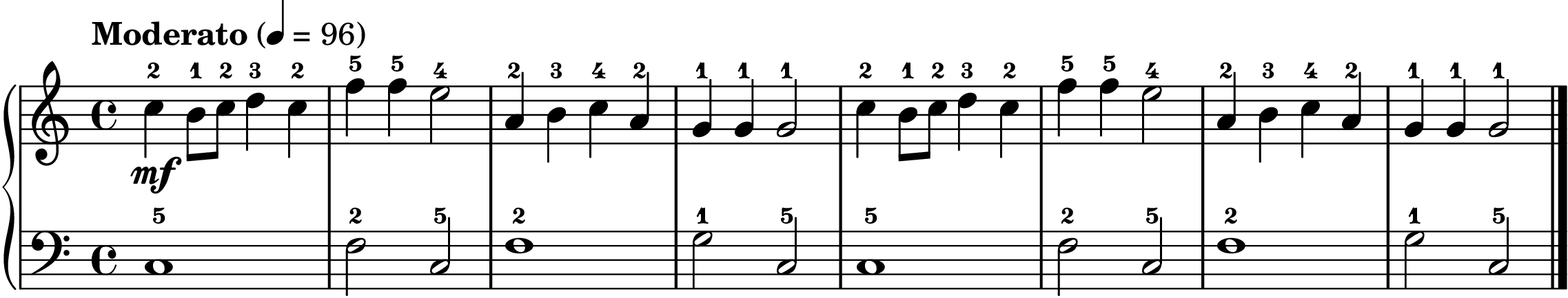For the Beauty of the Earth easy piano sheet music section A