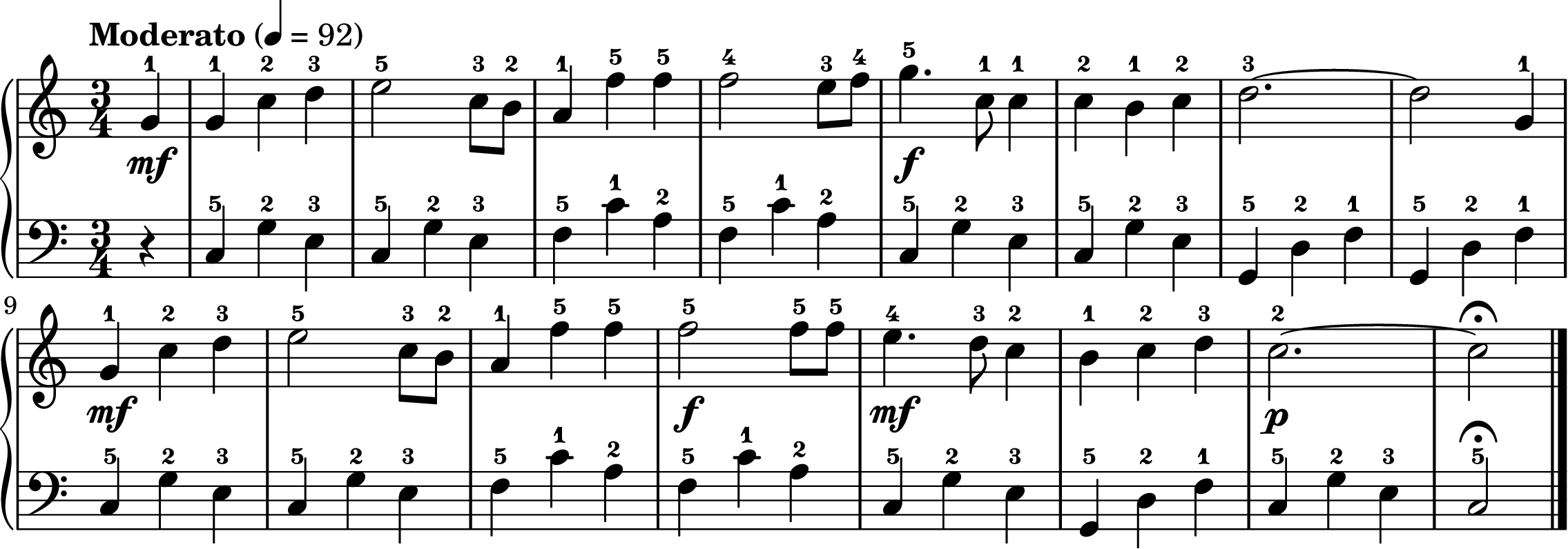 Home on the Range easy piano sheet music full score