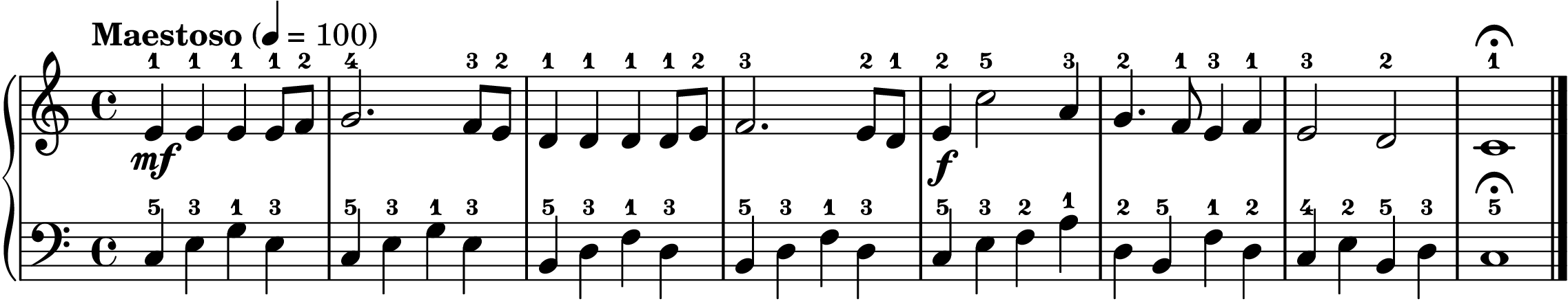 Joy to the World easy piano sheet music section B