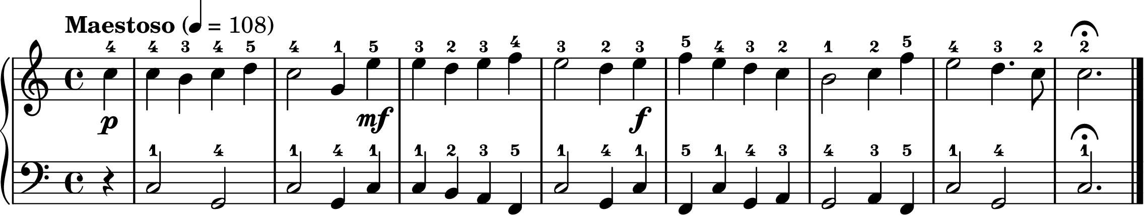 O Come, All Ye Faithful easy piano sheet music section B