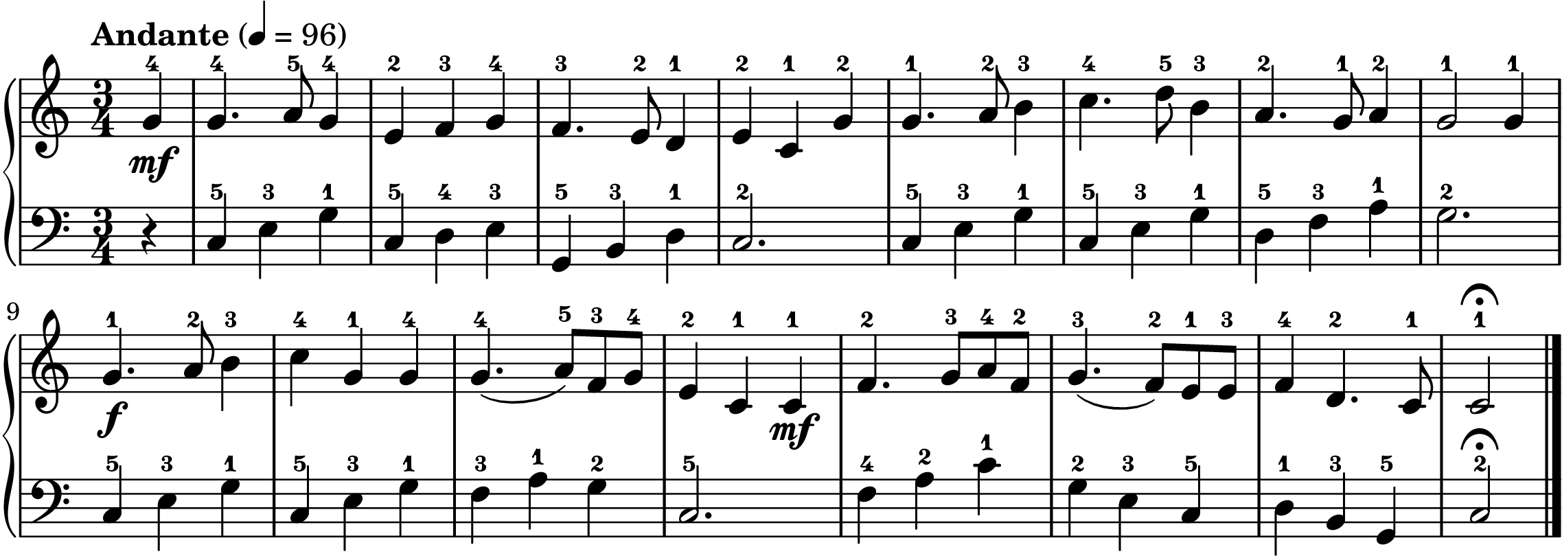 We Gather Together easy piano arrangement preview - Thanksgiving hymn sheet music