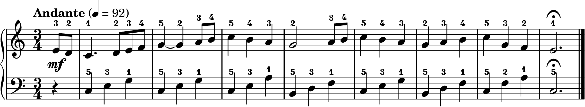 The First Noel easy piano sheet music section A