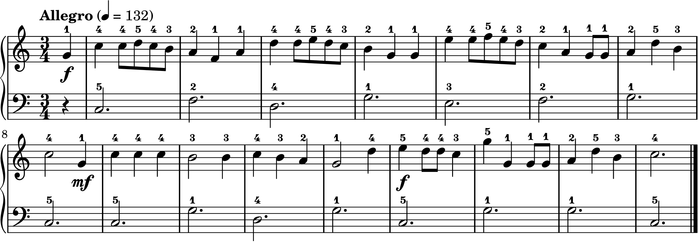 We Wish You a Merry Christmas easy piano sheet music full score