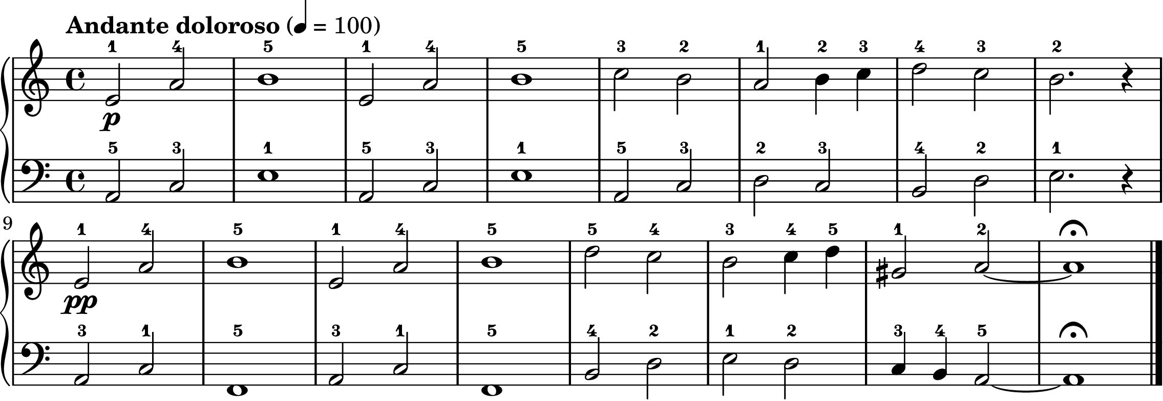 Aase's Death easy piano sheet music full score