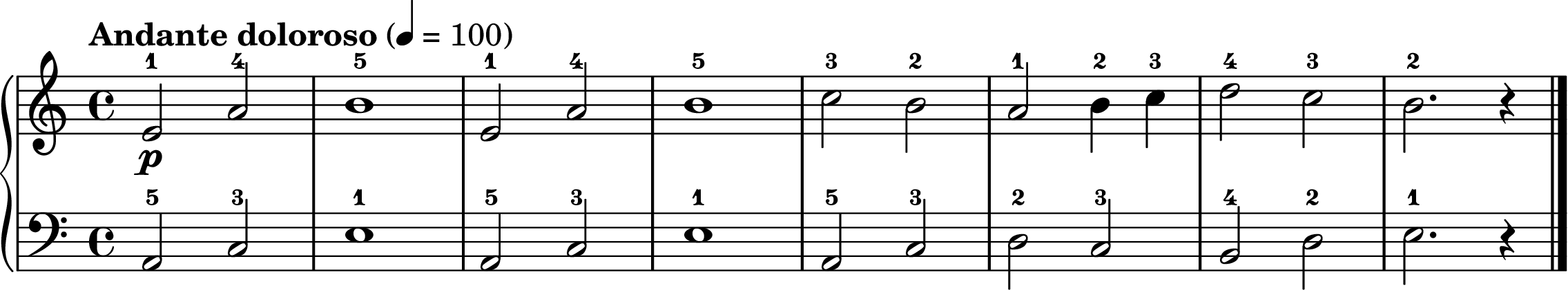 Aase's Death easy piano sheet music section A