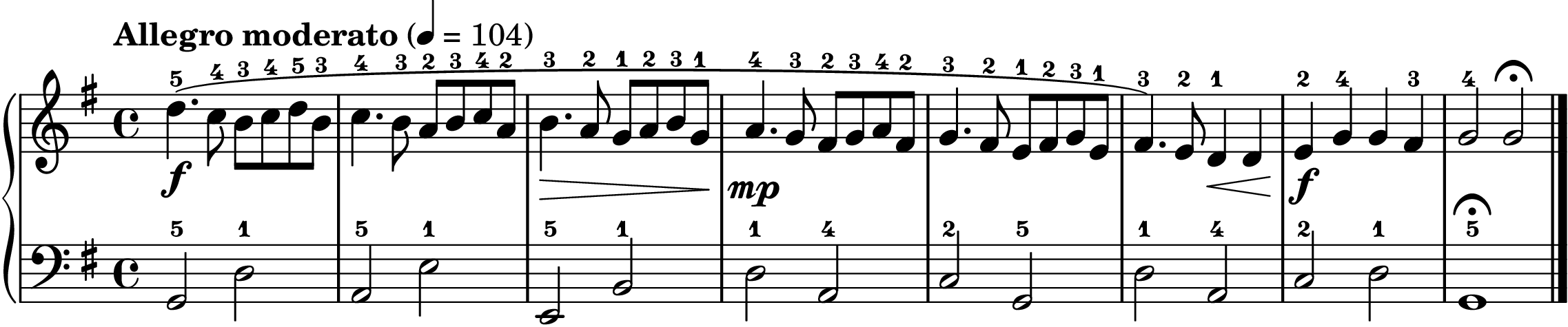 Ding Dong Merrily on High easy piano sheet music section B