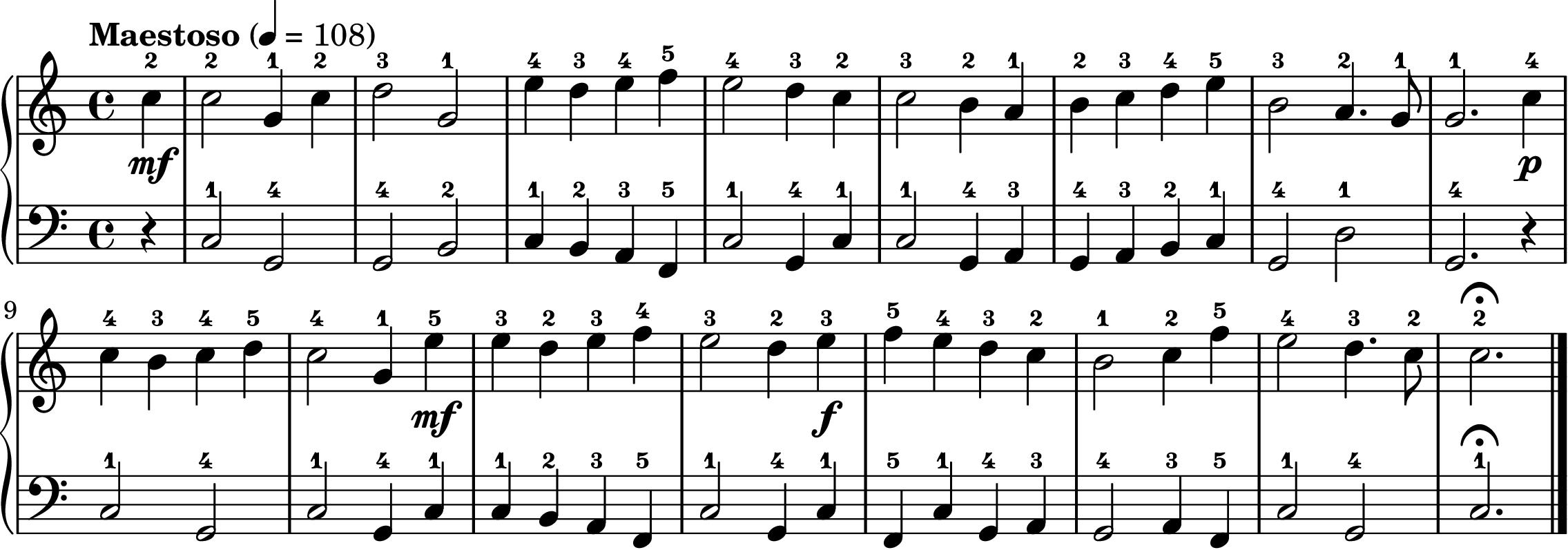 Adeste fideles, partitura de piano fácil completa