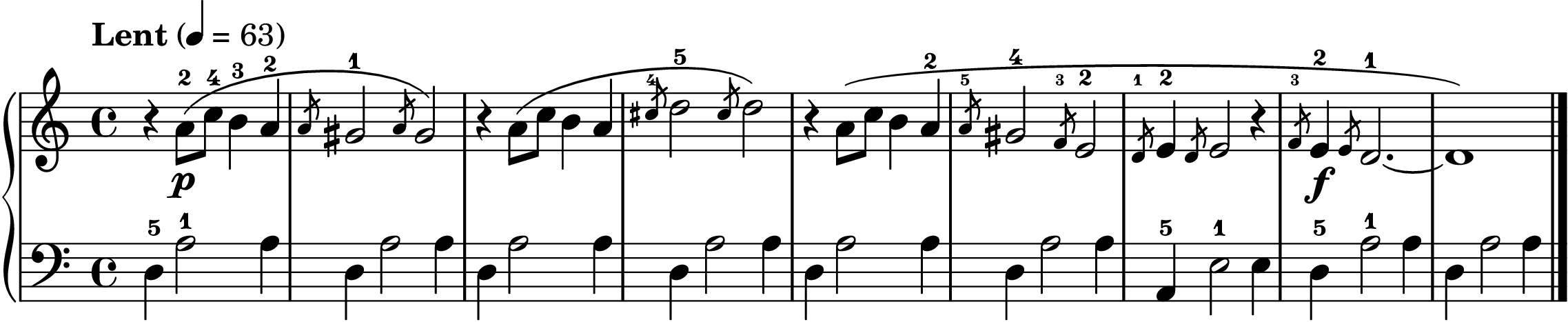 Gnossienne No. 1 easy piano sheet music section A