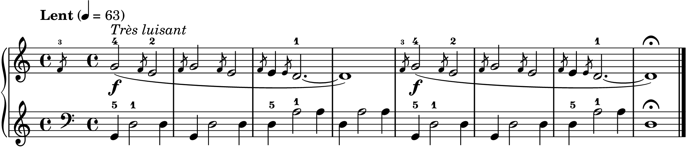 Gnossienne No. 1 easy piano sheet music section B