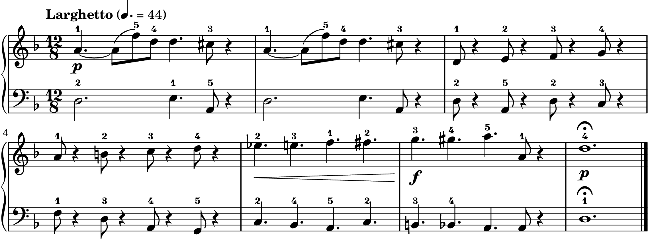 the Lacrimosa easy piano sheet music full score