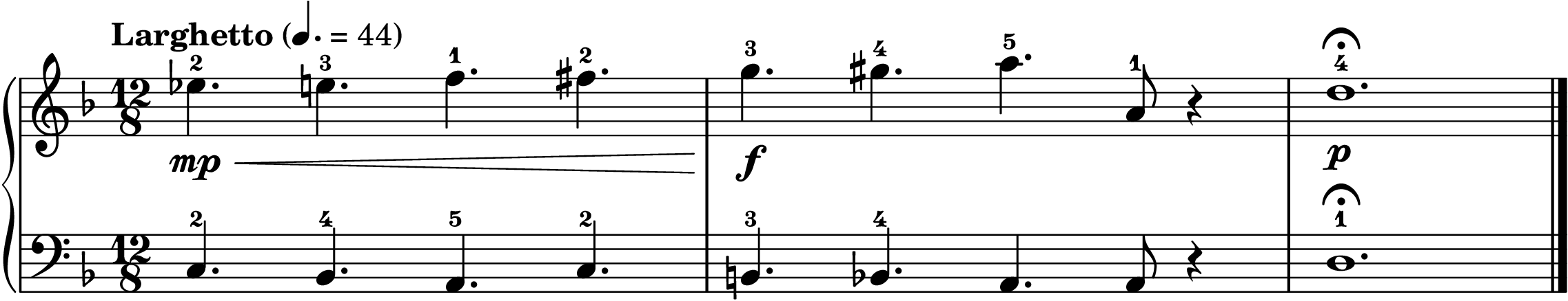 the Lacrimosa easy piano sheet music section B