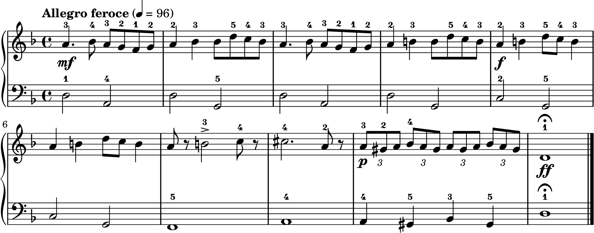 Night on Bald Mountain easy piano sheet music section B