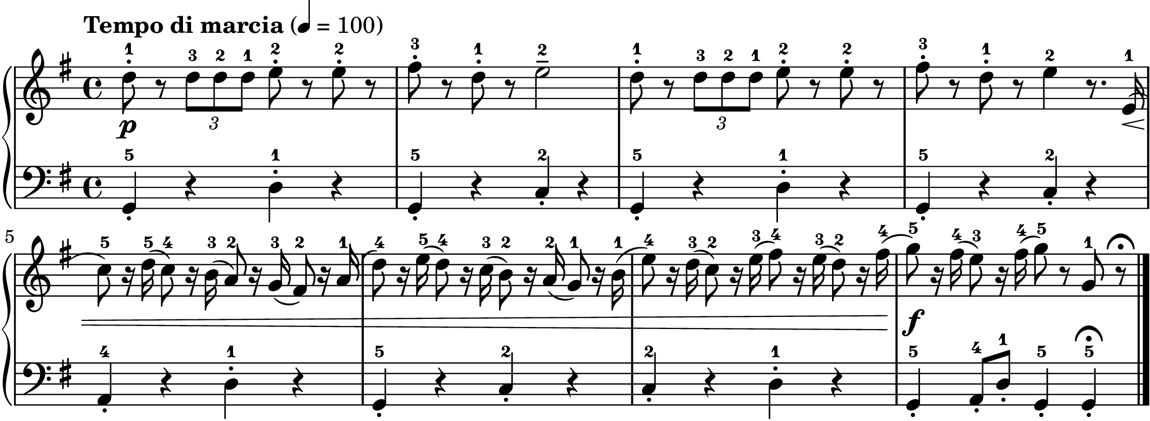 Nutcracker March easy piano sheet music section B
