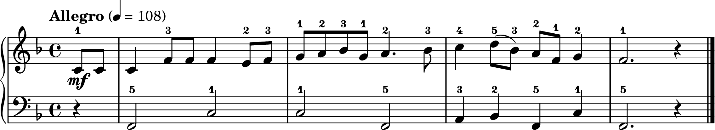 The Twelve Days of Christmas easy piano sheet music section A