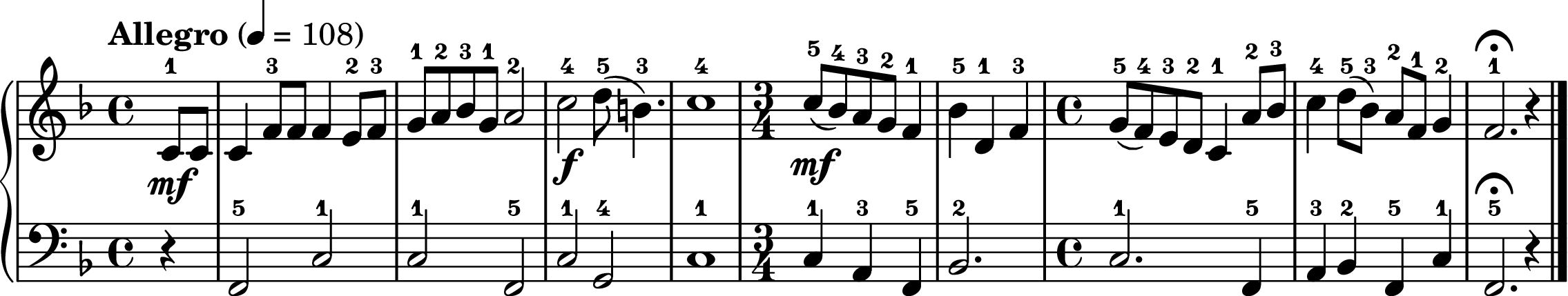 The Twelve Days of Christmas easy piano sheet music section B
