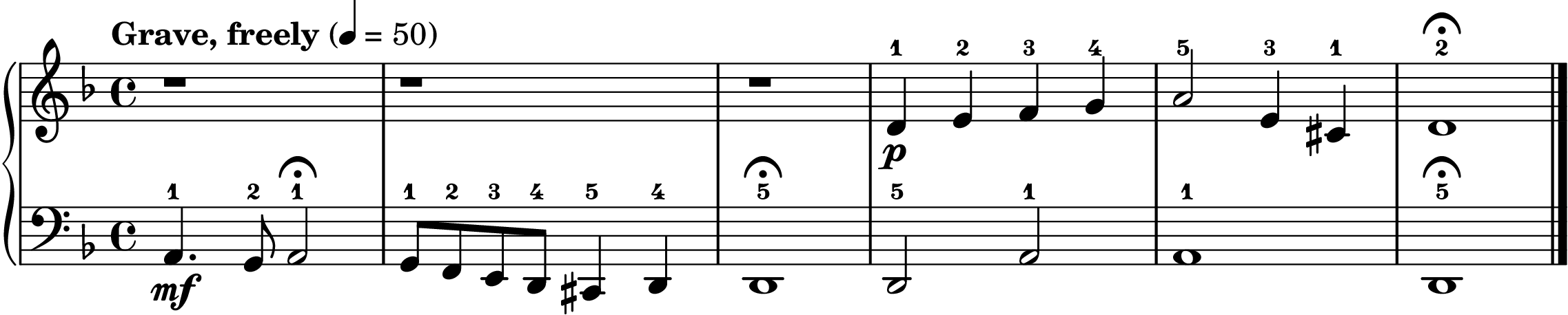 the Toccata in D minor easy piano sheet music section B